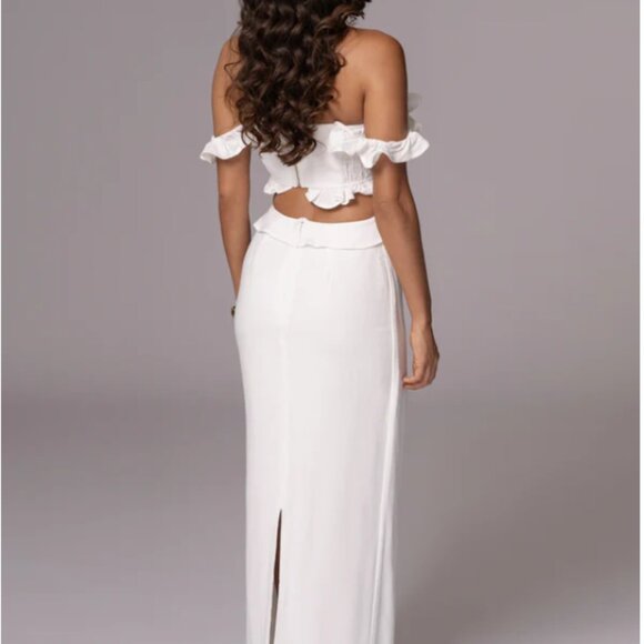 New JLUXLABEL Ivory Brighter Days Linen Maxi Dress - Picture 3 of 6